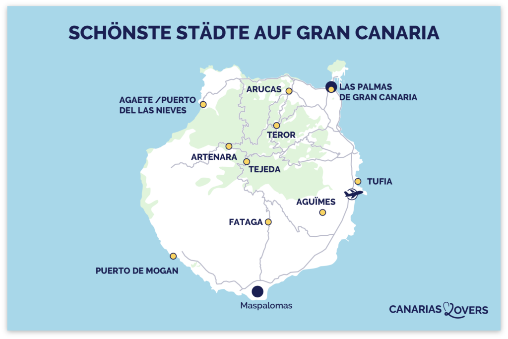 karte schönste stadt Gran Canaria