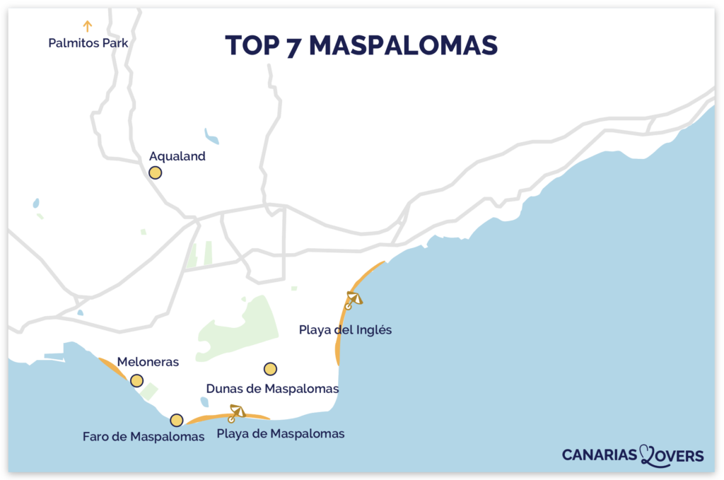 maspalomas attractions map