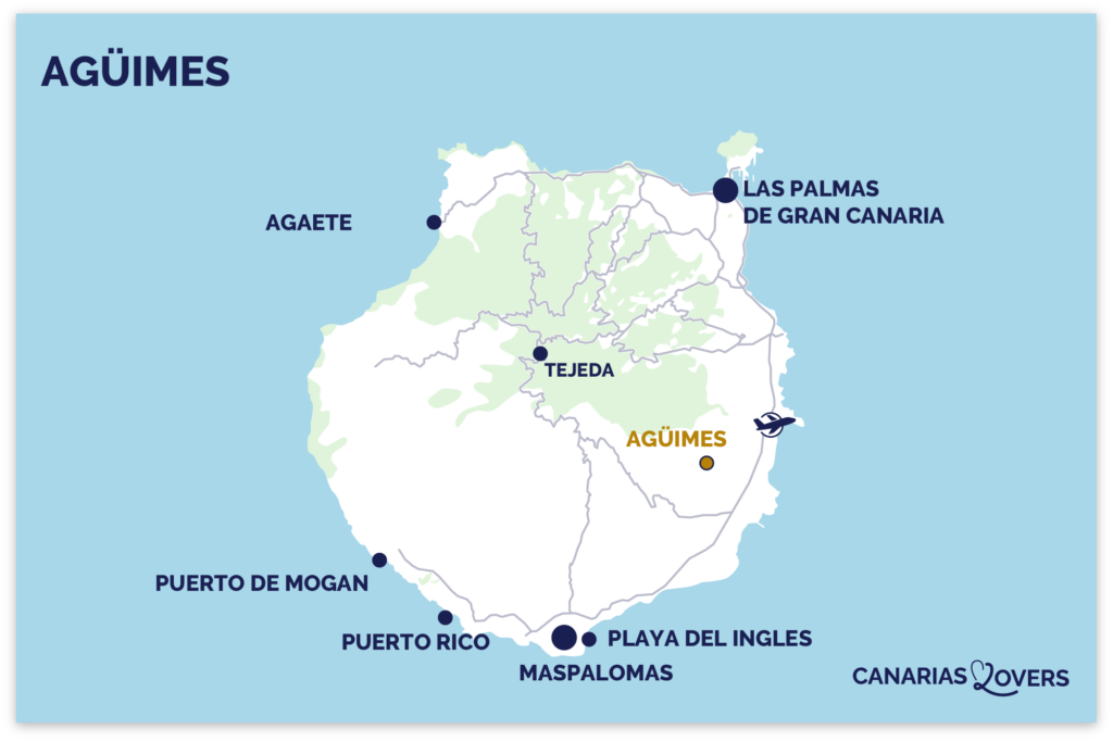 mapa de aguimes gran canaria