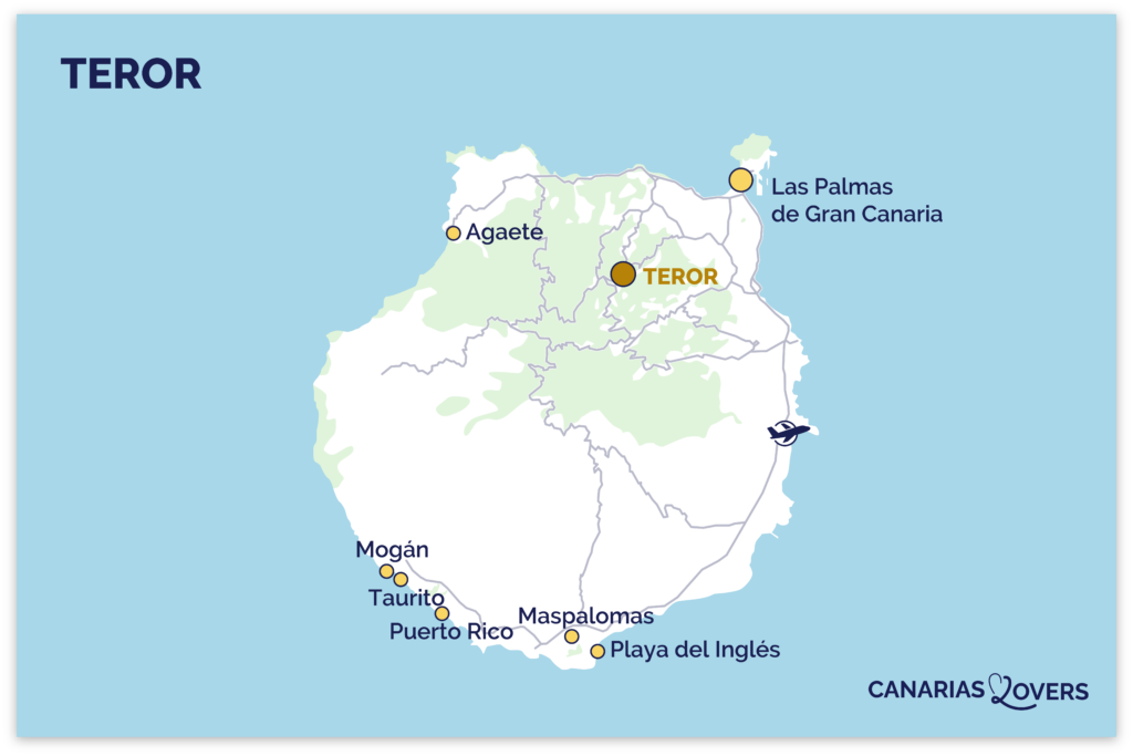 mappa teror gran canaria