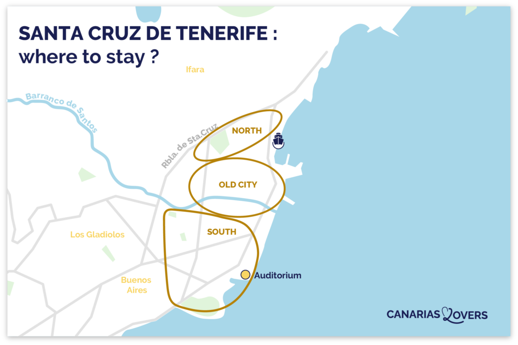 map best places to stay in santa cruz tenerife