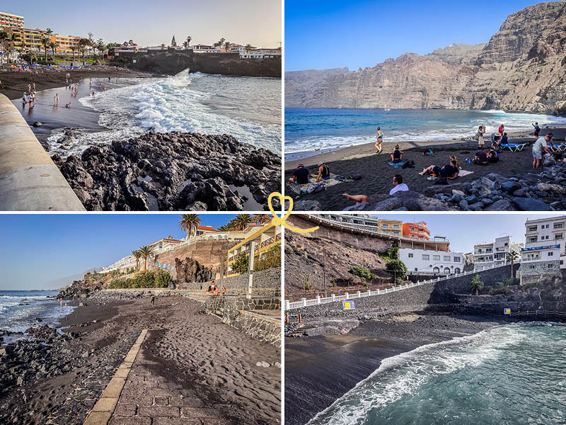 De vackraste stränderna Los Gigantes Teneriffa