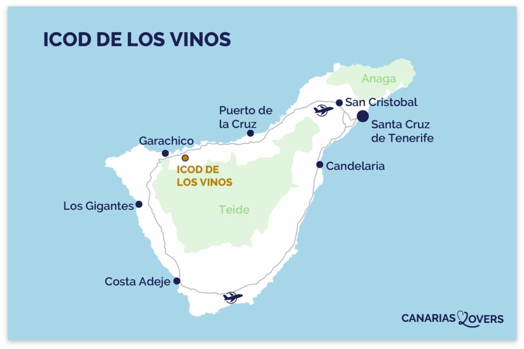 Icod de los Vinos Tenerife map
