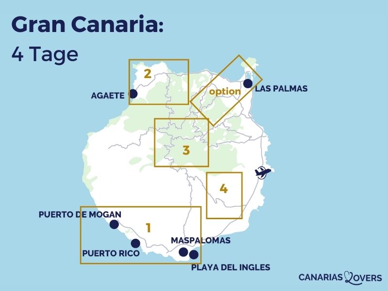 Karte 4 Tage Gran Canaria