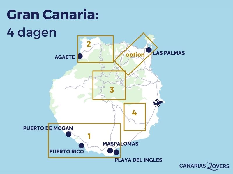 4-daagse routekaart Gran Canaria